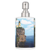 Split Rock Lighthouse Soap Dispenser & Toothbrush Holder (Front)