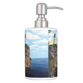 Split Rock Lighthouse Soap Dispenser & Toothbrush Holder (Right)