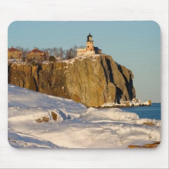 Split Rock Lighthouse State Park On Lake Mouse Pad by tothebeach at Zazzle