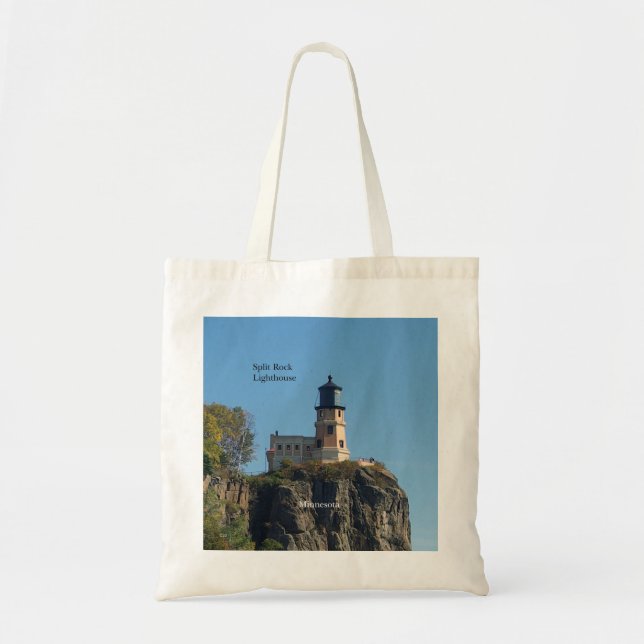 Split Rock Lighthouse tote bag (Front)