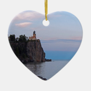 Split Rock Sunset.jpg Ceramic Ornament