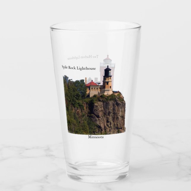 Split Rock/Two Harbors Lighthouses glass (Front)
