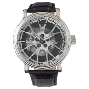 Split Spoke Wheels and Black Brake Men's Watch