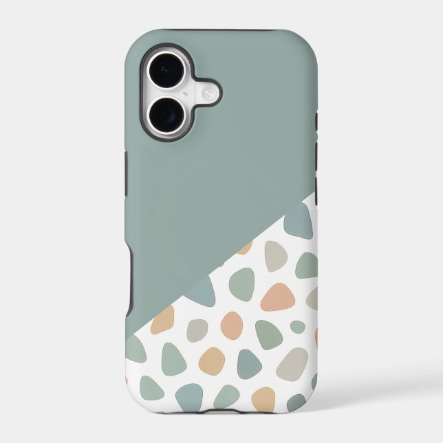 Split Terrazzo Duo Case-Mate iPhone Case (Back)