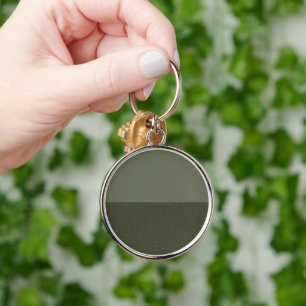 Split-Texture Moss Green Keychain – Customizable