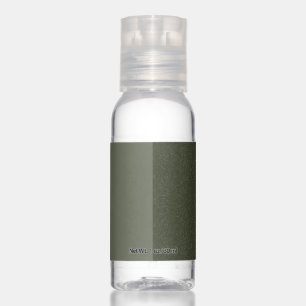 Split-Texture Moss Green Travel Bottles (Custom) Hand Sanitizer