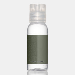 Split-Texture Moss Green Travel Bottles (Custom) Hand Sanitizer