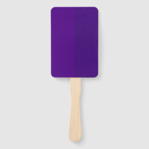 Split-Texture Purple Paddle Fan – Customizable