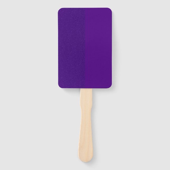 Split-Texture Purple Paddle Fan – Customizable (Front)