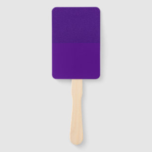 Split-Texture Purple Square Paddle Fan – Customize