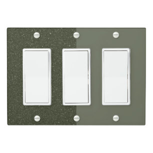 Split Texture Rocker Plate – 3-Gang Custom