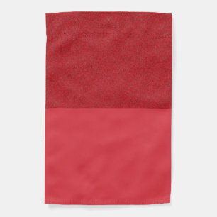 Split-Texture Tomato Red Garden Flag – Customize