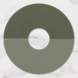 Split Texture Top Moss Green Wine Tags – Customize