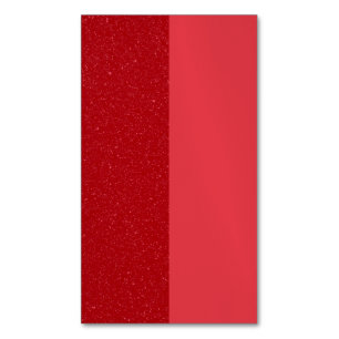 Split Tomato-Red Business Card Magnet – Customize