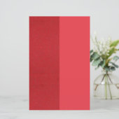 Split Tomato Red Custom Printable Paper Sheet (Standing Front)