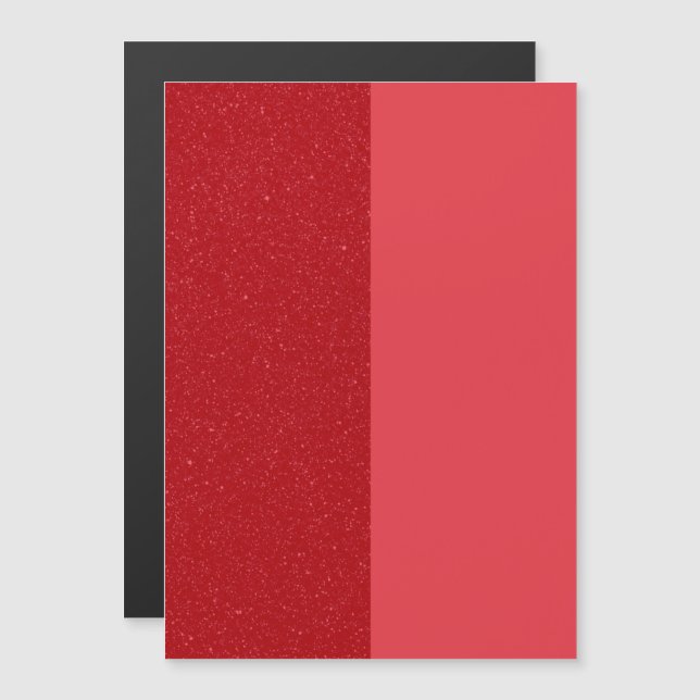 Split Tomato Red Glitter Magnet – Customizable (Front/Back)