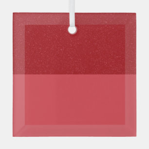 Split Tomato Red Holiday Glass Ornament (Custom)