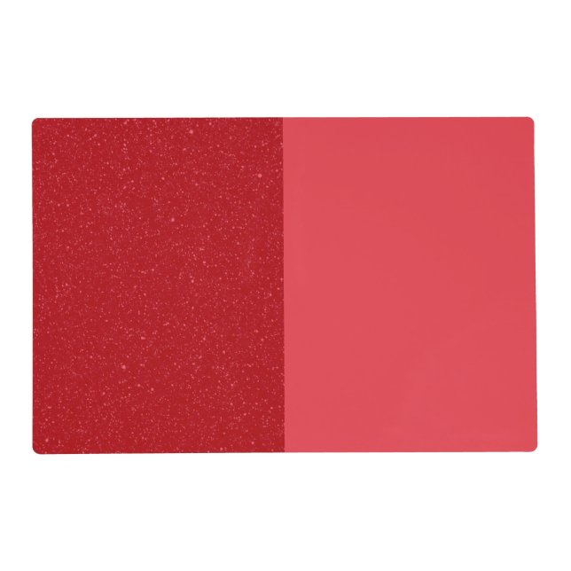 Split Tomato Red Laminated Placemat – Customizable (Front)