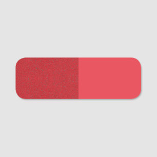 Split Tomato Red Name Tag Label – Customizable