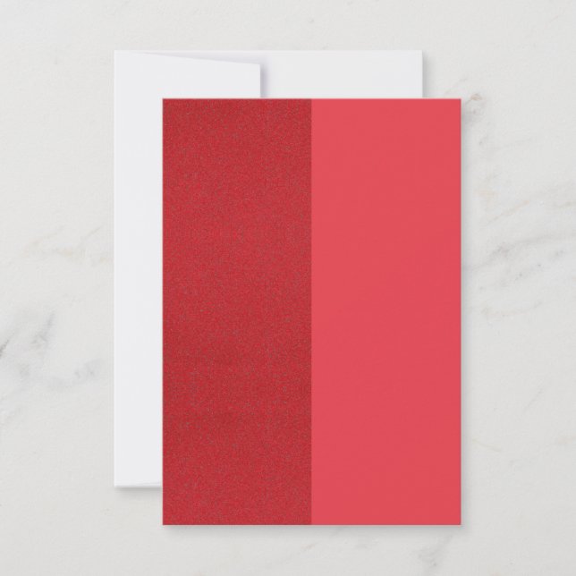 Split Tomato Red RSVP Card – Customizable (Front)