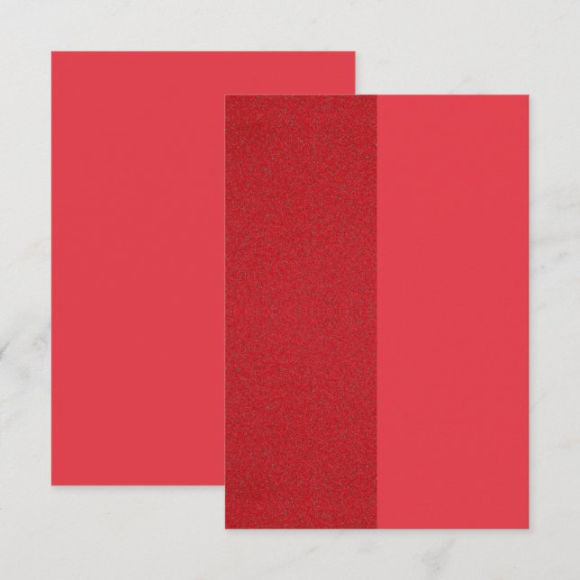 Split Tomato Red Textured Insert Card – Customize (Front/Back)