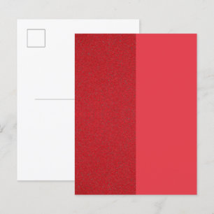 Split Tomato Red Textured Invitation Card - Custom