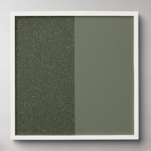 Split-Tone Moss Green Gallery Photo Tile (Custom)