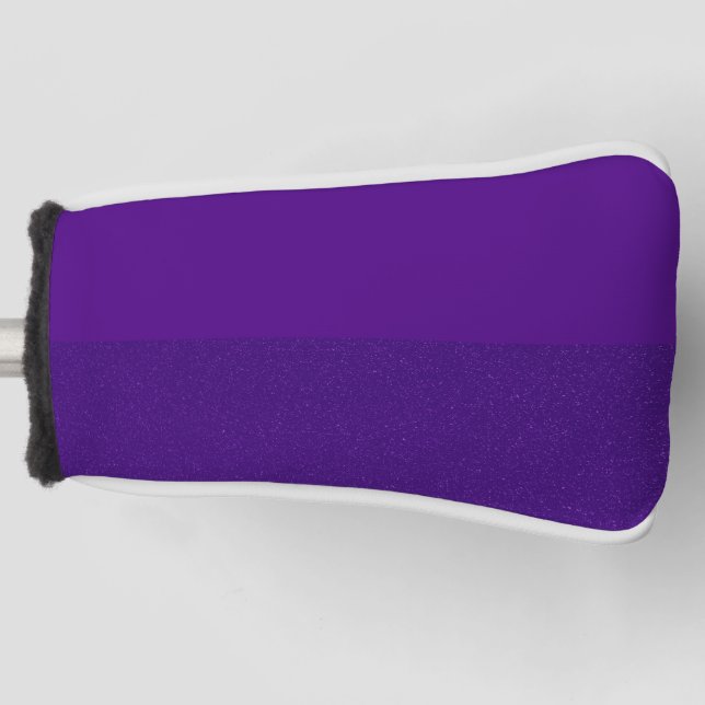 Split-Tone Purple Golf Club Head Cover – Customize (Front)