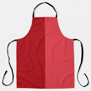 Split-Tone Tomato Red Chef Apron – Customizable