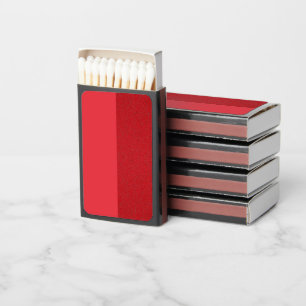 Split-Tone Tomato Red Matchbox – Customizable Matchboxes