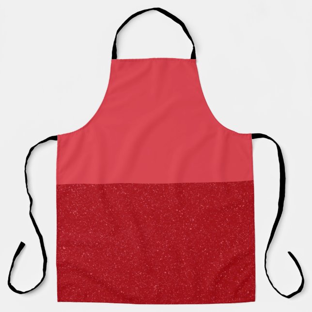 Split-Tone Tomato Red Pro Apron – Customizable (Front)