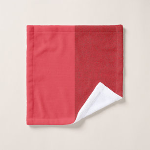 Split-Tone Tomato Red Wash Cloth – Customizable