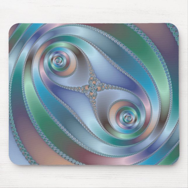 Split Tunnel - Fractal Mousepad (Front)