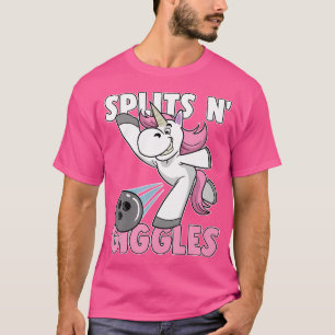 Splits N' Giggles Unicorn Bowling Bowler T-Shirt