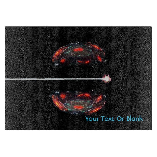 Splitting The Atom Cutting Board (Front)