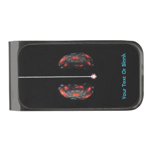 Splitting The Atom Gunmetal Finish Money Clip