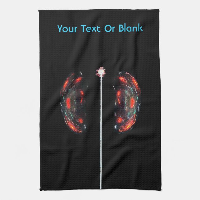 Splitting The Atom Kitchen Towel (Vertical)