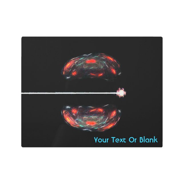 Splitting The Atom Metal Print (Front)