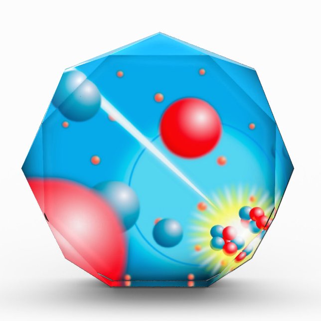 Splitting the Atom Science Acrylic Award (Front)