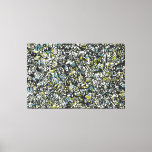 SPLT_001, Action Splatter Painting Canvas Print