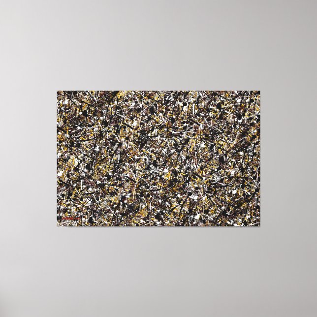 SPLT_002, Action Splatter Painting Canvas Print (Front)