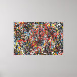 SPLT_24_004, Action Splatter Painting Canvas Print
