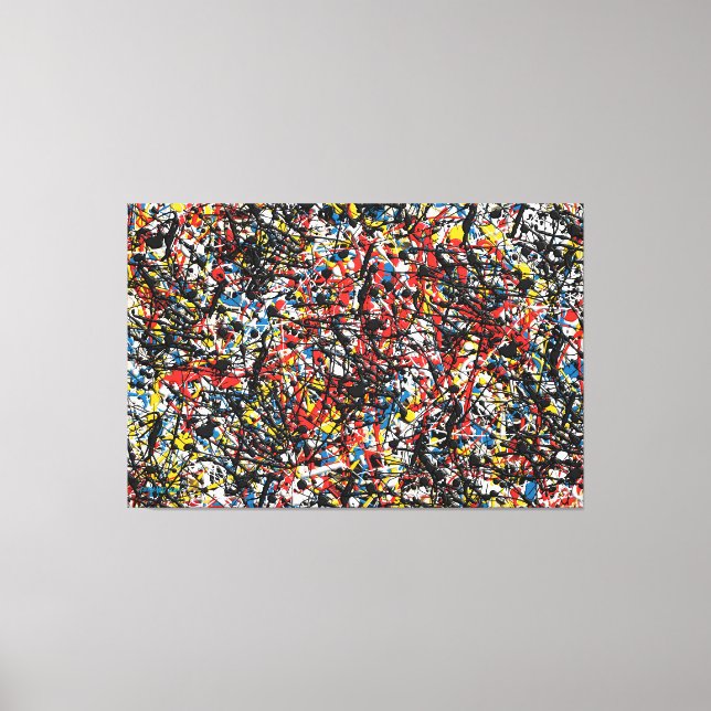 SPLT_24_004, Action Splatter Painting Canvas Print (Front)