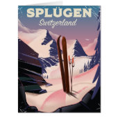 splügen Switzerland ski poster (Front)