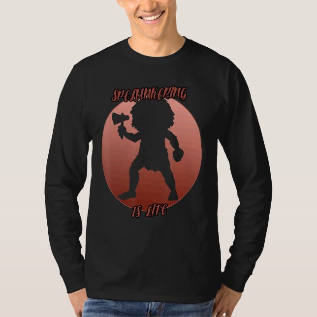 Splunkering Shadow In A Red Circle T-Shirt (Front)
