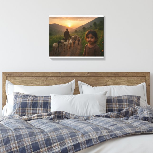 SPNP_Premium Wrapped Canvas Print (Insitu(Bedroom))