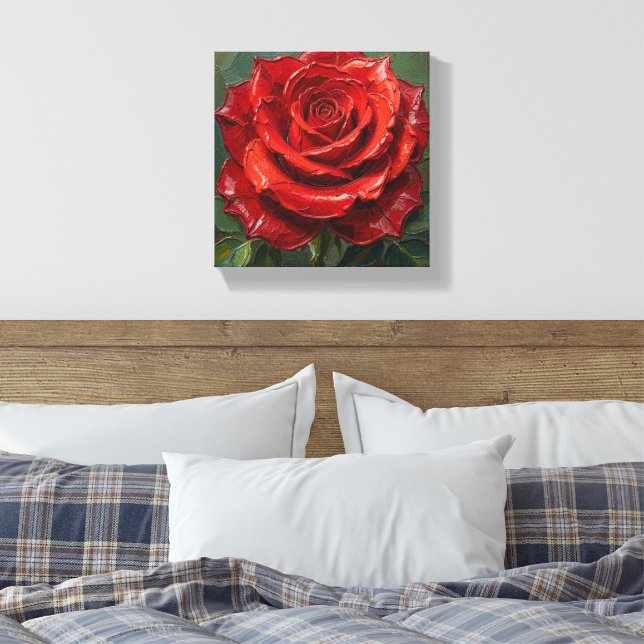SPNP_Rose_Premium Wrapped Canvas Print (Insitu(Bedroom))