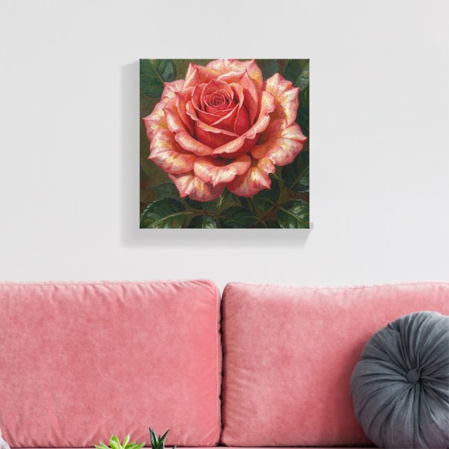 SPNP_Rose_Premium Wrapped Canvas Print (Insitu(LivingRoom))