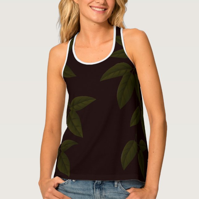 SPNP_Women's All-Over Print Racerback Tank Top (Front)
