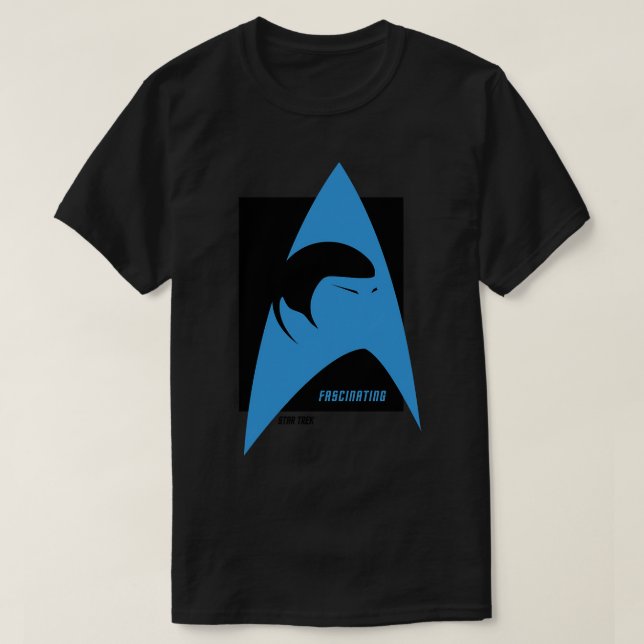 Spock Fascinating Original Blue T-Shirt (Design Front)